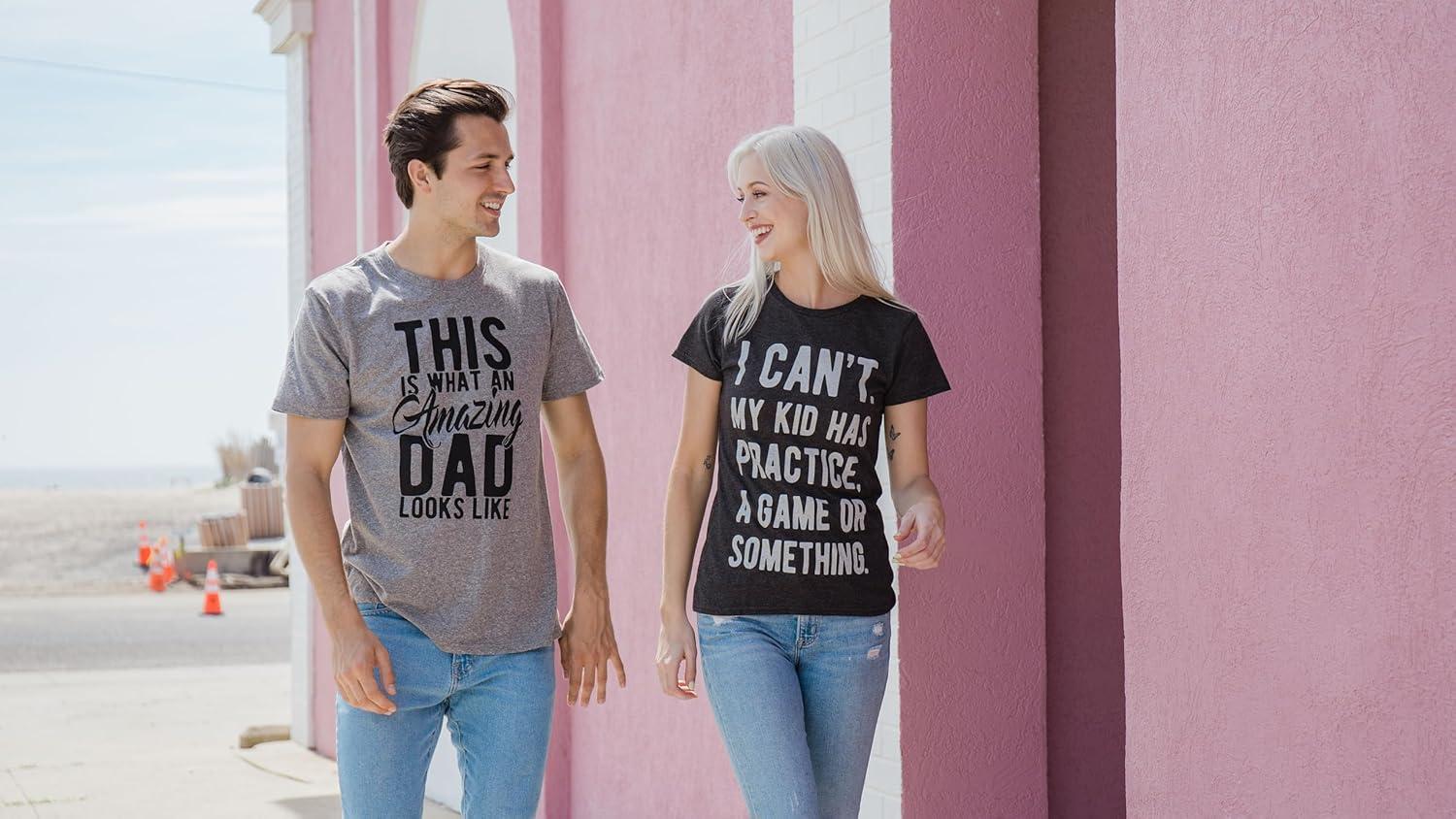 imageCrazy Dog TShirts Mens Amazing Dad TShirtLight Heather Grey Amazing Dad