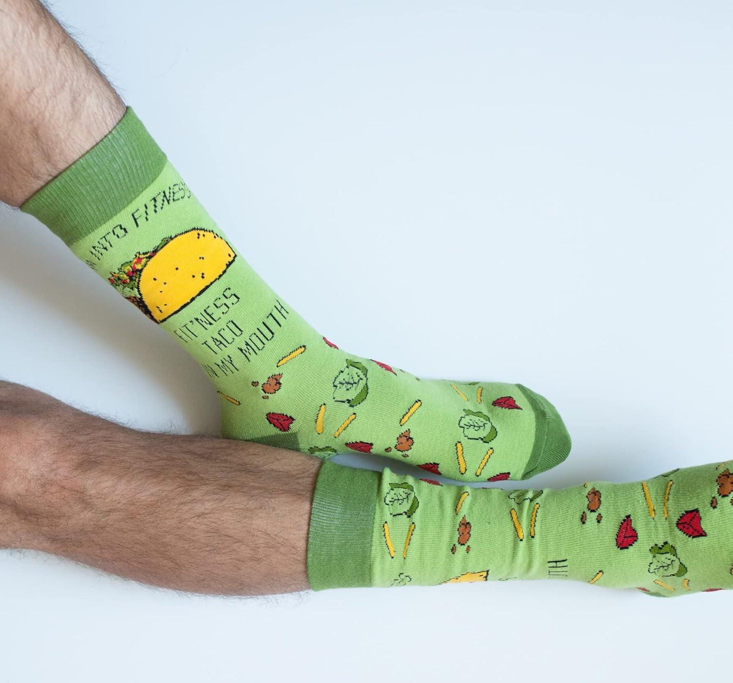 imageCrazy Dog TShirts Mens Funny Taco Socks With Awesome Graphics for MenFitness Taco