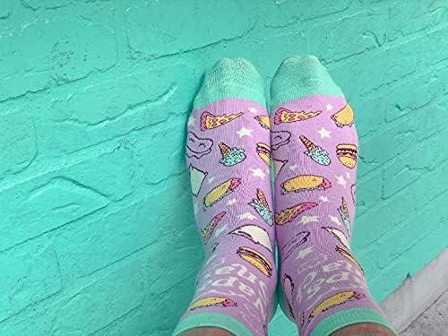 imageCrazy Dog TShirts Youth Funny Food Socks Delicious Eating Treat Novelty Snack Footwear for KidsNaps and Snacks
