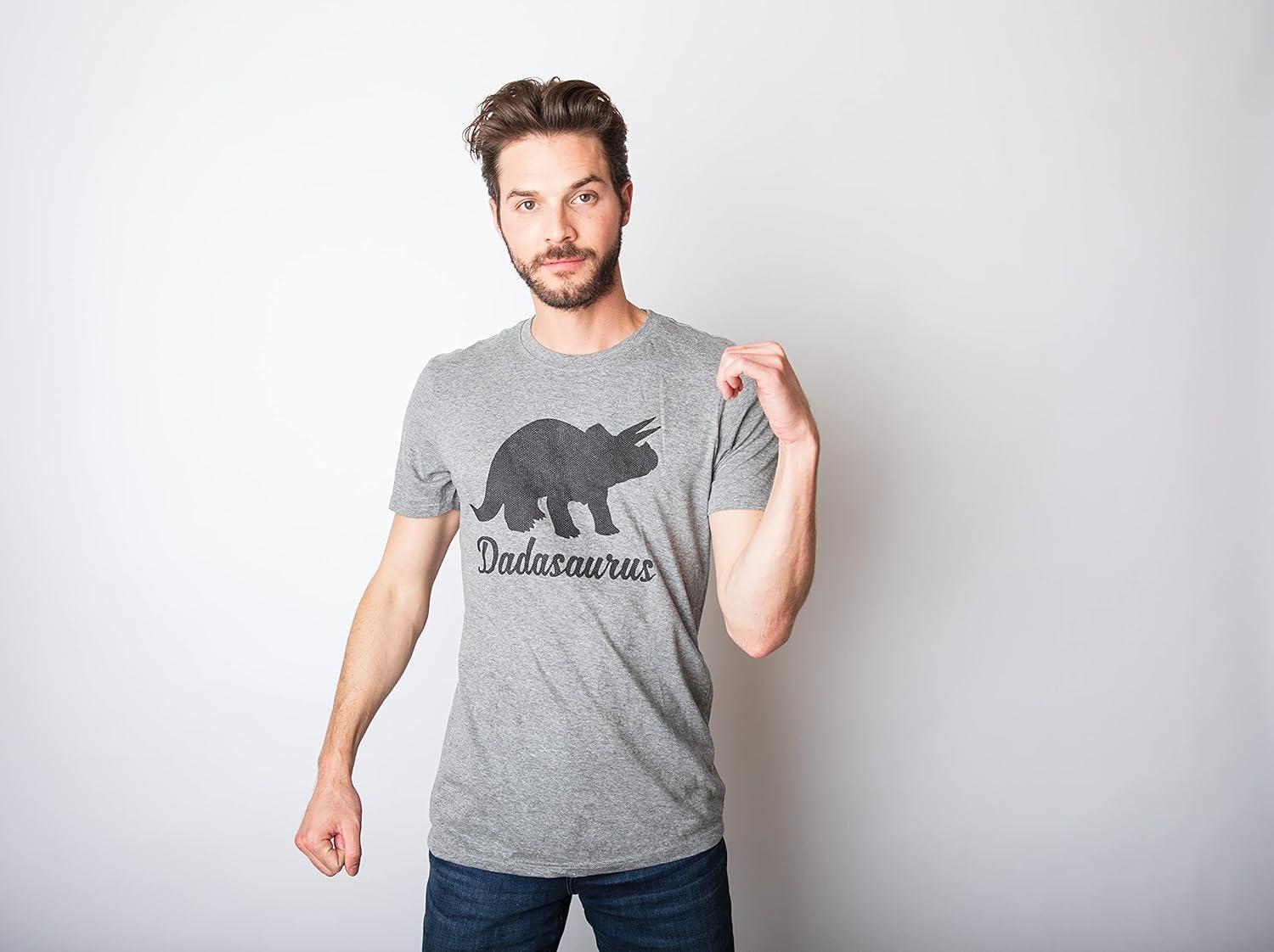 imageFunny Animal Dad T Shirts The Best Bucking Papa Bear Tees for DadasaurusDark Heather Grey Dadasaurus