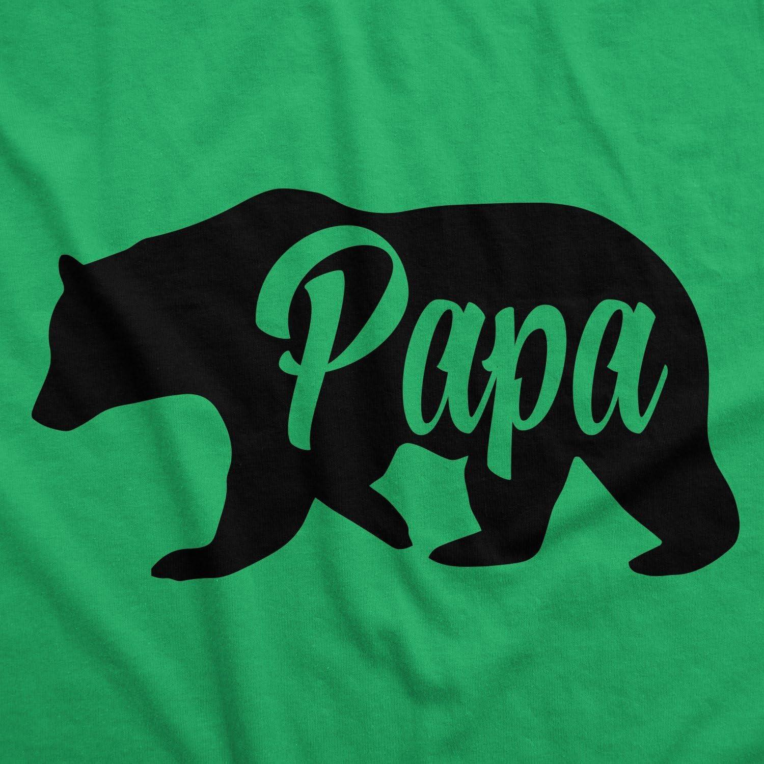 imageFunny Animal Dad T Shirts The Best Bucking Papa Bear Tees for DadasaurusHeather Green Papa Bear