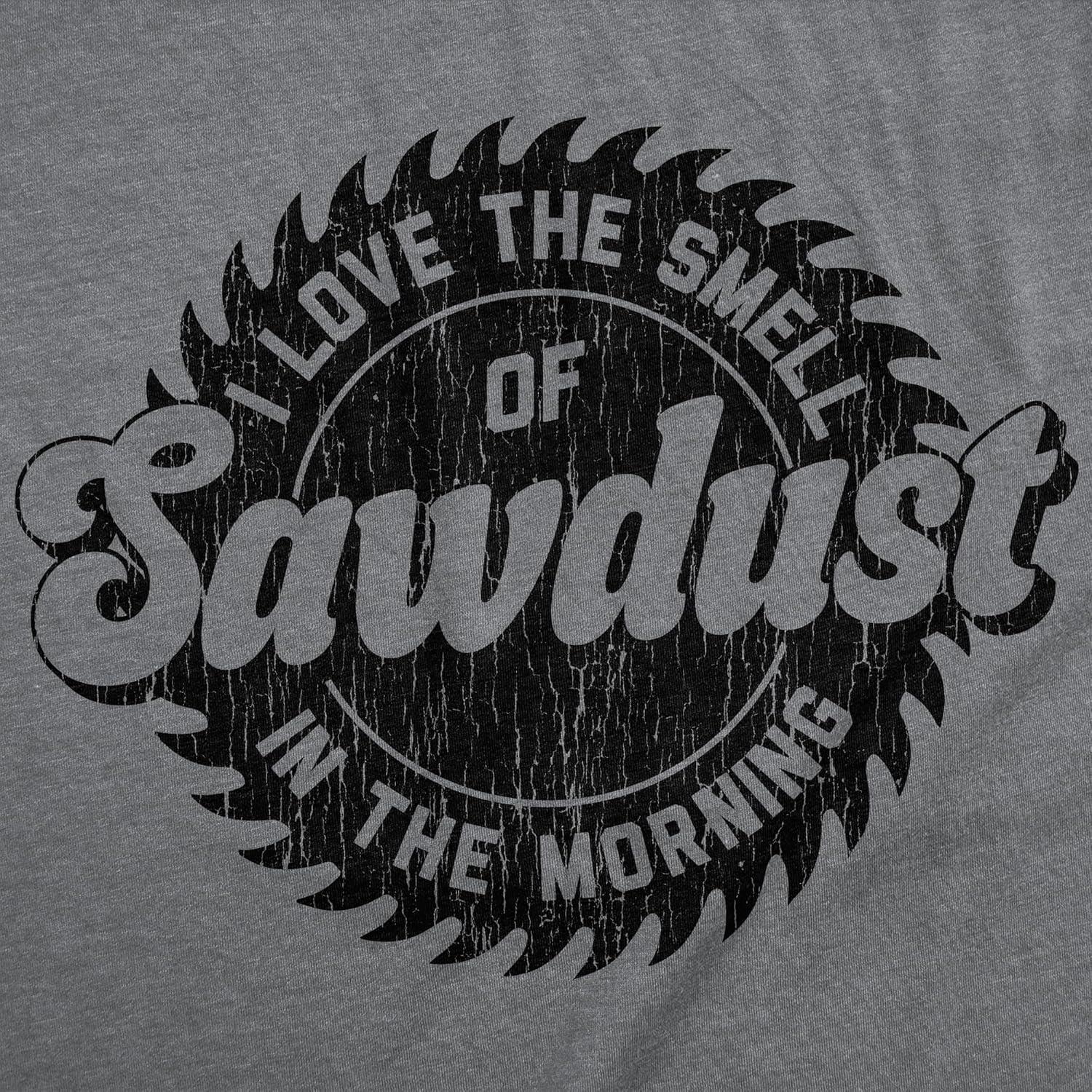imageFunny Dad T Shirts Sarcastic Husband Tees Joke Humor for FatherDark Heather Grey Sawblade