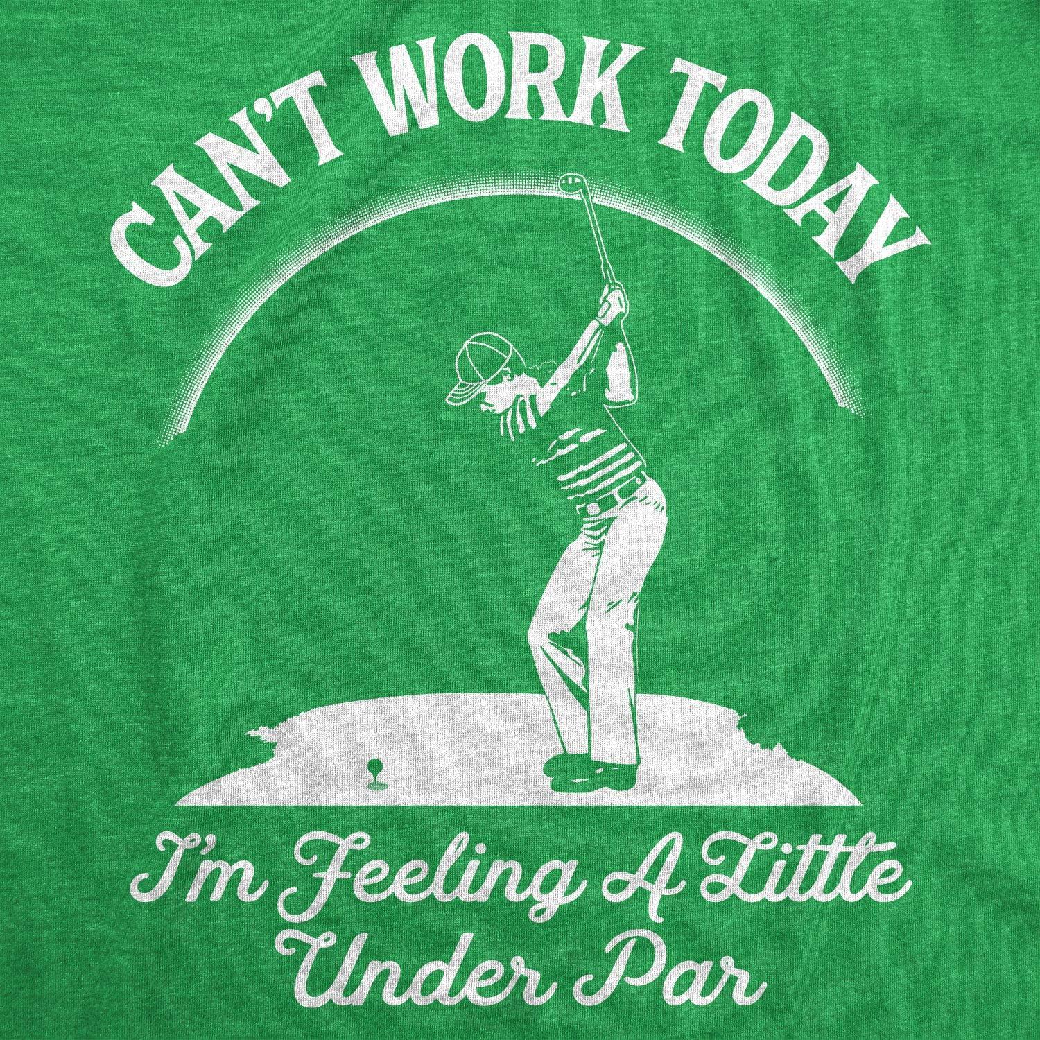 imageFunny Mens Golfing T Shirts Best Dad by Par and Other Graphic Golf Tees for DadsHeather Green Under Par