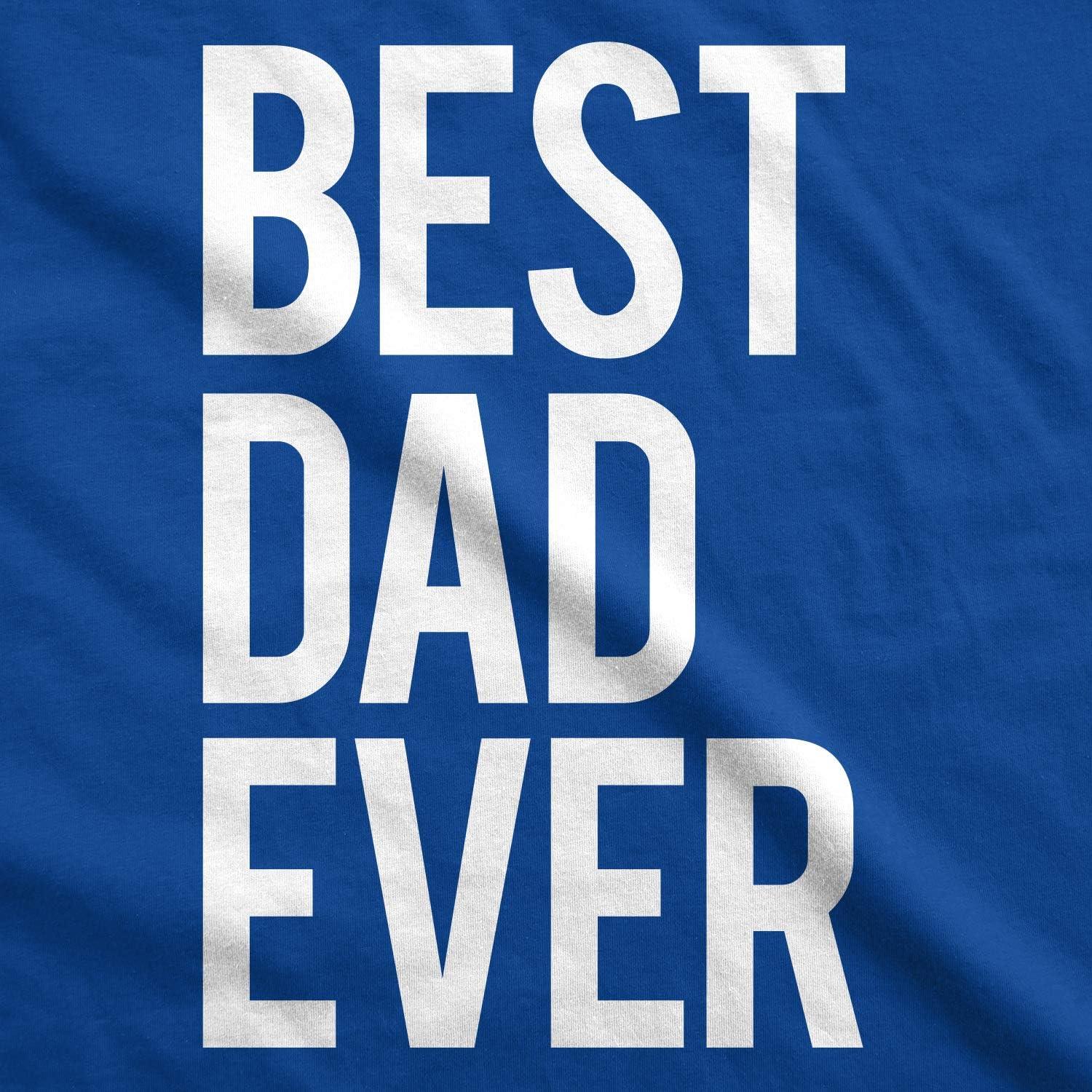 imageMens Best Dad Ever T Shirt Funny Tee for Fathers Day Idea for Husband NoveltyHeather Royal