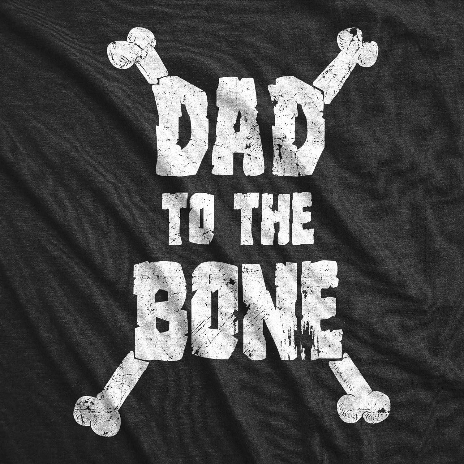 imageMens Dad to The Bone Funny Music Parody Fathers Day T Shirt Cool Tee IdeaHeather Black