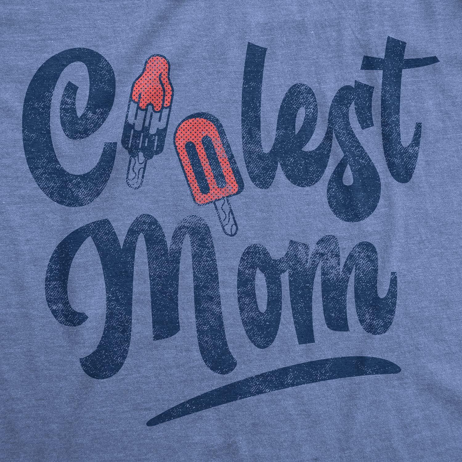 imageWomens Coolest Mom T Shirt Funny Popsicle Graphic Mothers Day TeeHeather Light Blue Coolest Mom