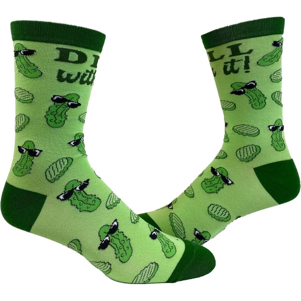 imageCrazy Dog TShirts Youth Funny Food Socks Delicious Eating Treat Novelty Snack Footwear for KidsDill With It