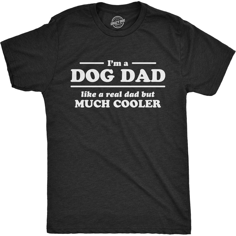 imageFunny Animal Dad T Shirts The Best Bucking Papa Bear Tees for DadasaurusHeather Black Dog Dad