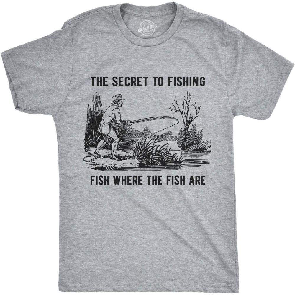 imageFunny Dad T Shirts Sarcastic Husband Tees Joke Humor for FatherFishing Secret
