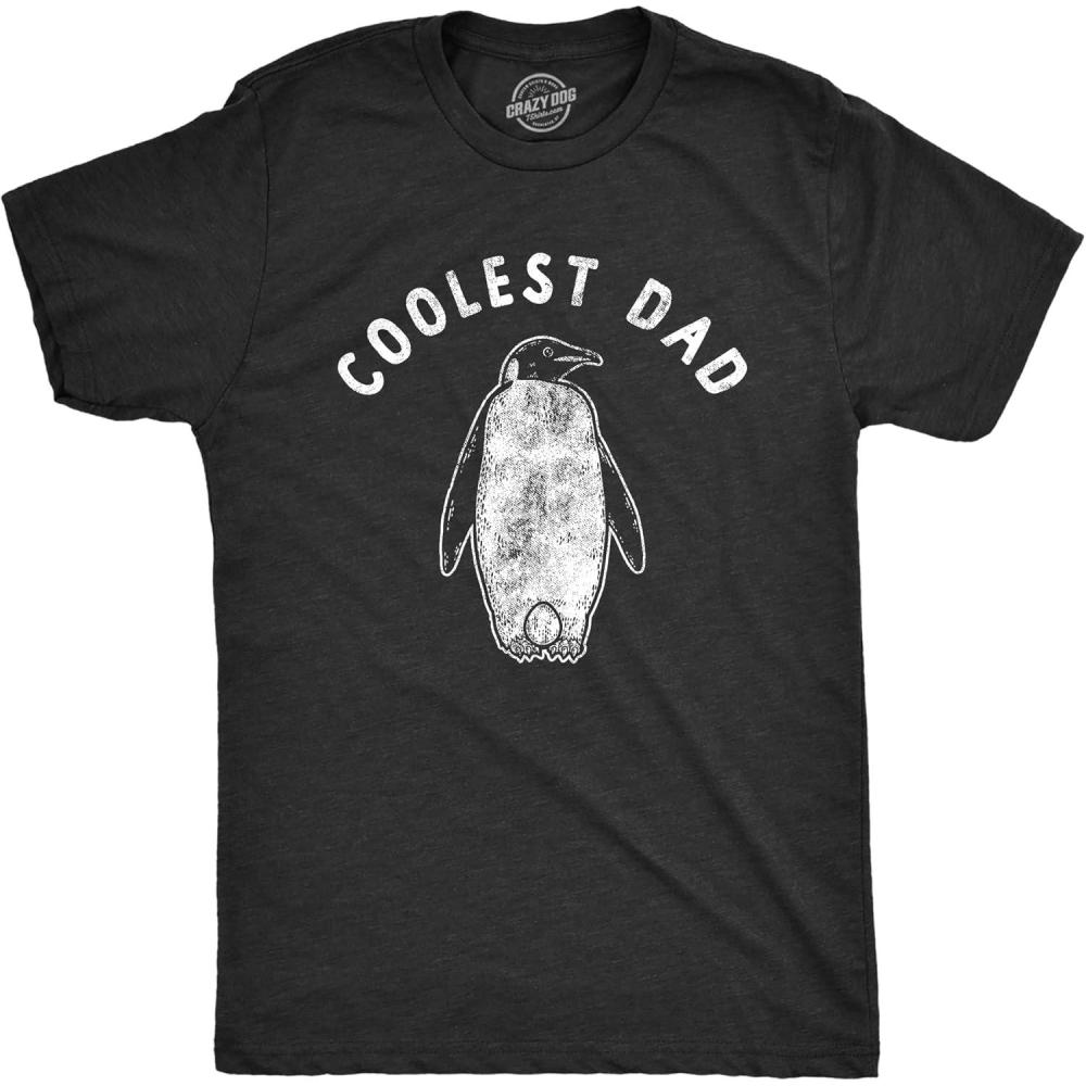imageFunny Dad T Shirts Sarcastic Husband Tees Joke Humor for FatherHeather Black Coolest Dad