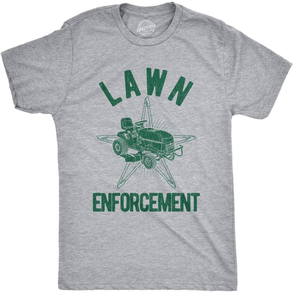 imageFunny Dad T Shirts Sarcastic Husband Tees Joke Humor for FatherLawn Enforcement