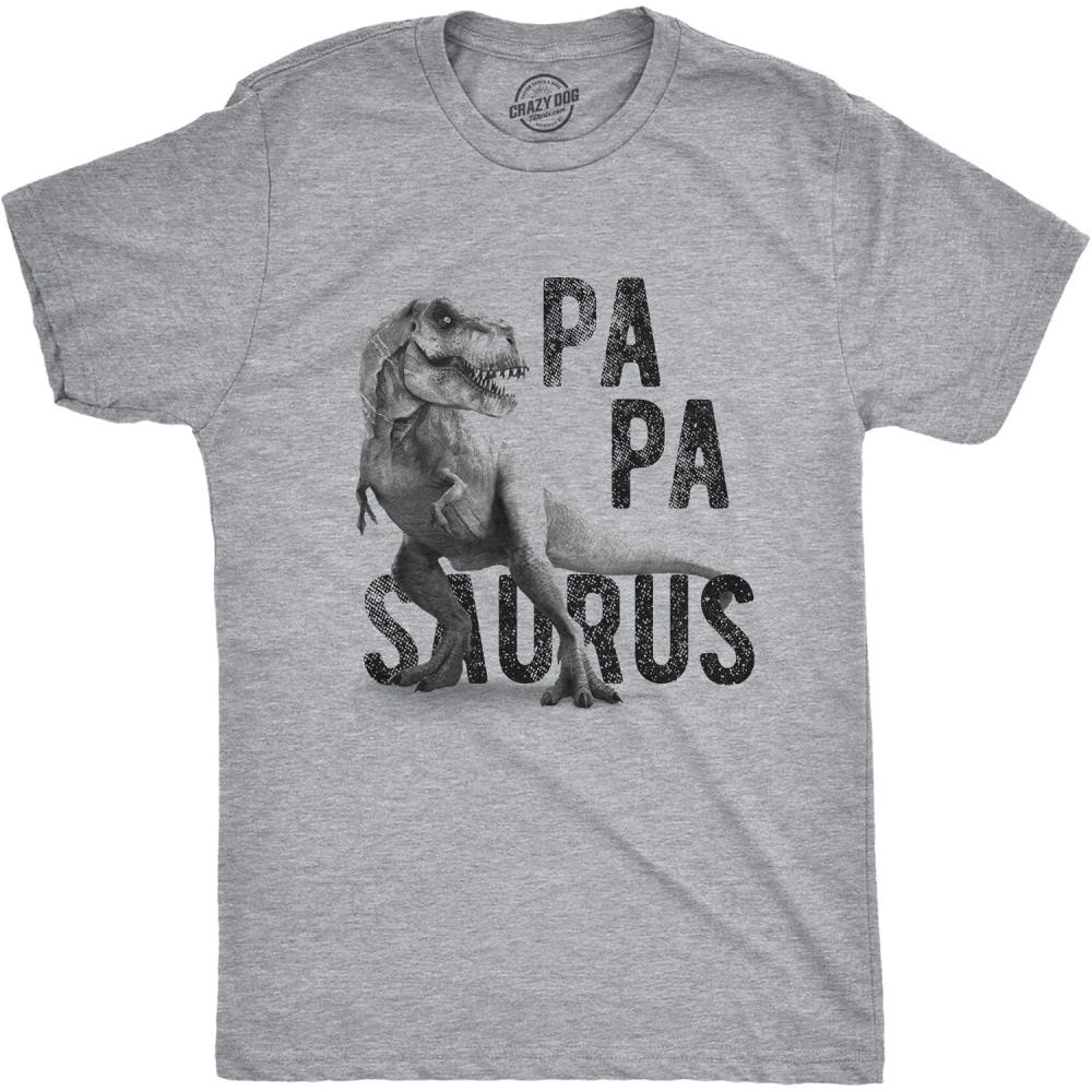 imageFunny Dad T Shirts Sarcastic Husband Tees Joke Humor for FatherPapasaurus