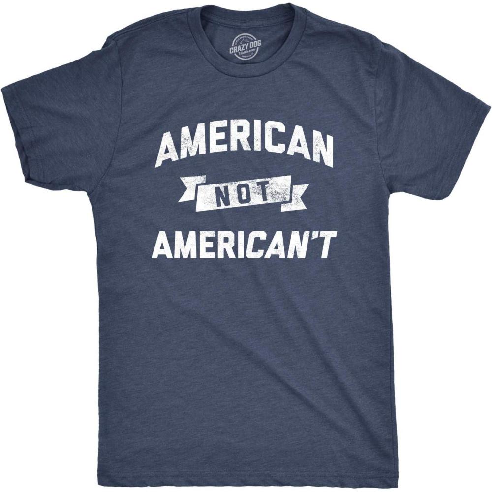 imageFunny Shark T Shirts for Men Jaws Shirts for Guys Funny Graphic Tees for Shark WeekHeather Navy Americant