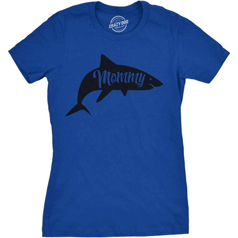 imageWomens Peace Love Tacos T Shirt Funny Saying Cute Graphic Vintage Ladies DesignHeather Royal Mommy Shark