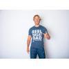 Crazy Dog Dad Fishing Shirts Funny Father’s Day Reel Cool Dad Papa Grandpa Tees(Heather Navy – Reel Great Dad)