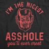 Crazy Dog Mens Sarcastic Humor T Shirts Funny Graphic Novelty Tees for Guys(Heather Black – Nicest Ahole)