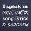 Crazy Dog Mens Sarcastic Humor T Shirts Funny Graphic Novelty Tees for Guys(Heather Navy – Quotes Lyrics Sarcasm)