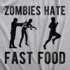 Crazy Dog Mens Sarcastic Humor T Shirts Funny Graphic Novelty Tees for Guys(Light Heather Grey – Fast Food)