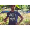 Crazy Dog Mens T Shirt My Favorite People Call Me Papa Family Love Fathers Day Tee(Dark Heather Grey)
