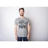 Crazy Dog Mens T Shirt My Favorite People Call Me Papa Family Love Fathers Day Tee(Heather Navy)