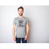 Crazy Dog Mens T Shirt Professional Crop Duster Funny Fart Shirt for Men(Dark Heather Grey)