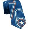 Crazy Dog T-Shirts Constitution Necktie and Patriot Tie American Neckties for Men(1776)