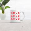 Crazy Dog T-Shirts Love Coffee Mug – Valentines Day Gift Romantic Heart Cup – White Ceramic 11oz Microwave Safe