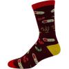 Crazy Dog T-Shirts Mens Funny Taco Socks With Awesome Graphics for Men(Burrito Roll)