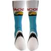Crazy Dog T-Shirts Mens Funny Taco Socks With Awesome Graphics for Men(Taco Shark)