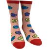 Crazy Dog T-Shirts Women’s Offensive Candy Heart Socks Funny Valentines Day Insult Graphic Novelty Footwear