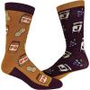 Crazy Dog T-Shirts Youth Funny Food Socks Delicious Eating Treat Novelty Snack Footwear for Kids(4-pack)