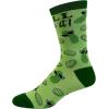 Crazy Dog T-Shirts Youth Funny Food Socks Delicious Eating Treat Novelty Snack Footwear for Kids(Dill With It)