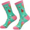 Crazy Dog T-Shirts Youth Funny Food Socks Delicious Eating Treat Novelty Snack Footwear for Kids(Ice Cream)