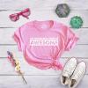 Crazy Dog T-Shirts womens 99wifeawesomewmns(Pink)