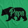 Funny Animal Dad T Shirts The Best Bucking Papa Bear Tees for Dadasaurus(Heather Green – Papa Bear)