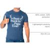 Funny Animal Dad T Shirts The Best Bucking Papa Bear Tees for Dadasaurus(Heather Navy – Buckin Papa)