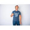 Funny Animal Dad T Shirts The Best Bucking Papa Bear Tees for Dadasaurus(Heather Navy – Buckin Papa)