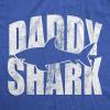 Funny Animal Dad T Shirts The Best Bucking Papa Bear Tees for Dadasaurus(Heather Royal – Daddy Shark Silhouette)