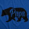 Funny Animal Dad T Shirts The Best Bucking Papa Bear Tees for Dadasaurus(Heather Royal – Papa Bear)