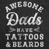 Funny Dad T Shirts Manly Tees for Parents Cool Mens Shirts for Fathers Day(Heather Black – Tats Beards)