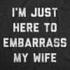 Funny Dad T Shirts Sarcastic Husband Tees Joke Humor for Father(Embarrass Wife)