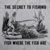 Funny Dad T Shirts Sarcastic Husband Tees Joke Humor for Father(Fishing Secret)