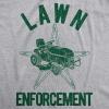 Funny Dad T Shirts Sarcastic Husband Tees Joke Humor for Father(Lawn Enforcement)