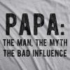 Funny Dad T Shirts Sarcastic Husband Tees Joke Humor for Father(Papa Legend)