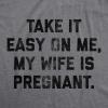 Funny Dad T Shirts Sarcastic Husband Tees Joke Humor for Father(Pregnant Wife)