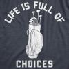 Funny Mens Golfing T Shirts Best Dad by Par and Other Graphic Golf Tees for Dads(Heather Navy – Choices)