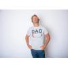 Mens Dad Battery Low Funny Sarcastic Graphic Tired Parenting Fathers Day T Shirt(Light Heather Grey)