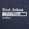 Mens Dad Jokes Loading T Shirt Funny Fathers Day Papa Novelty Graphic Tee(Heather Navy)