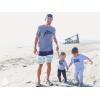 Mens Daddy Shark T Shirt Cute Funny Family Cool Best Dad Vacation Tee for Guys(Dark Heather Grey – Daddy Shark)