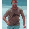 Mens Daddy Shark T Shirt Cute Funny Family Cool Best Dad Vacation Tee for Guys(Dark Heather Grey – Daddy Shark)